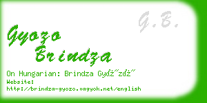 gyozo brindza business card